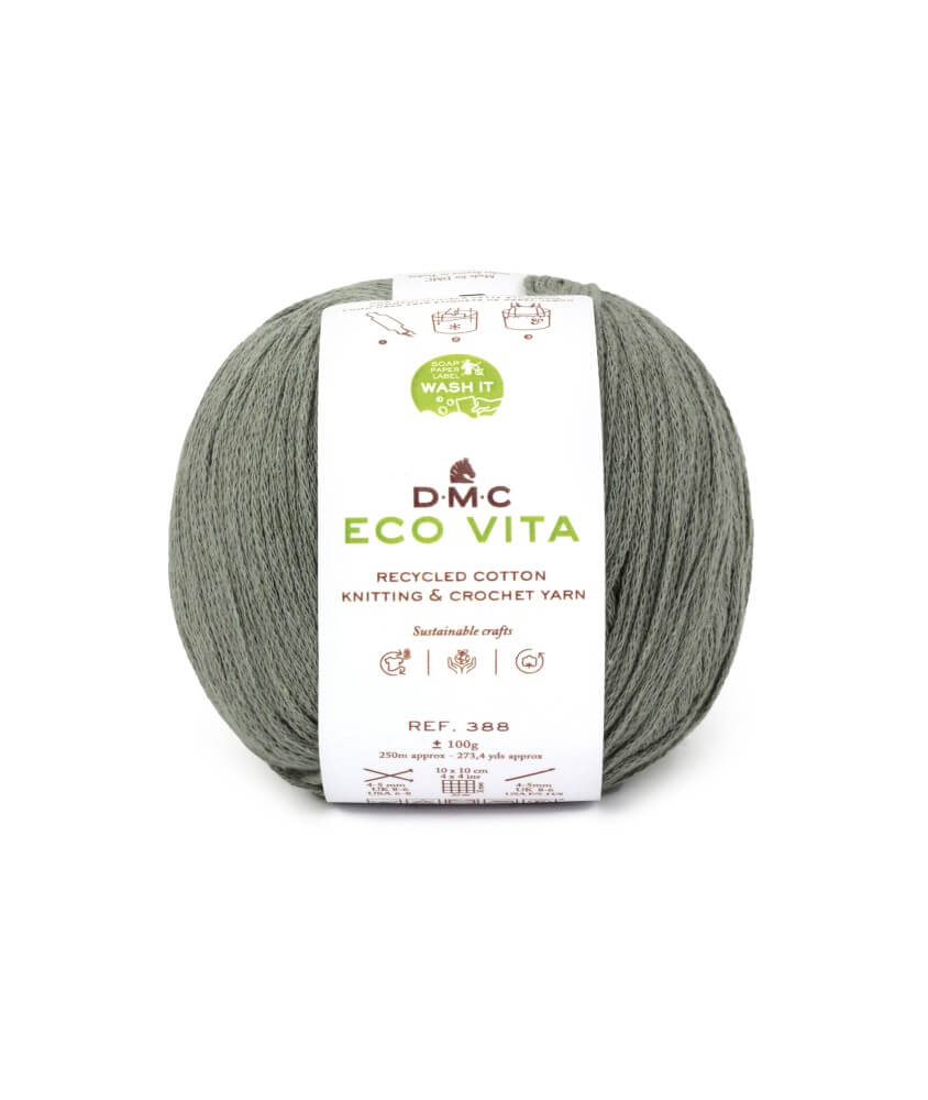 Fil de coton recyclé ECO VITA pour tricot et crochet - 100GR - DMC