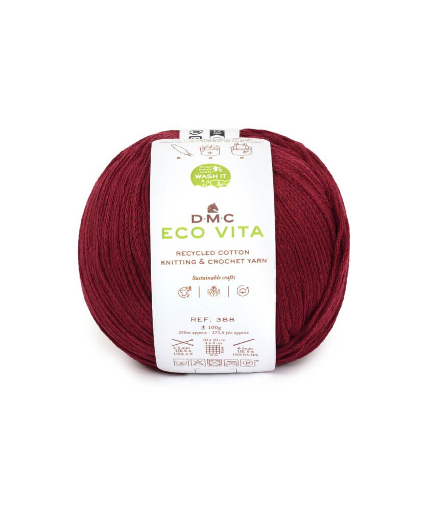 Fil de coton recyclé ECO VITA pour tricot et crochet - 100GR - DMC