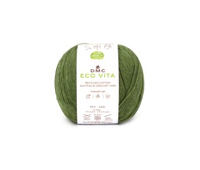 Fil de coton recyclé ECO VITA pour tricot et crochet - 100GR - DMC