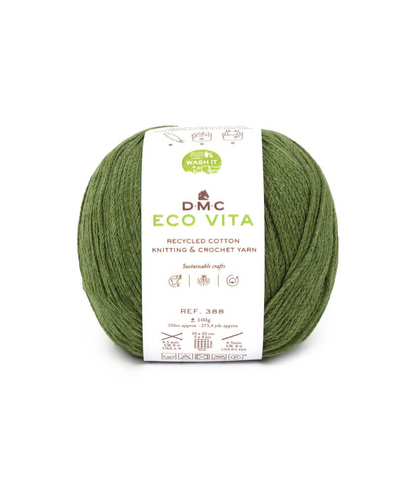 Fil de coton recyclé ECO VITA pour tricot et crochet - 100GR - DMC