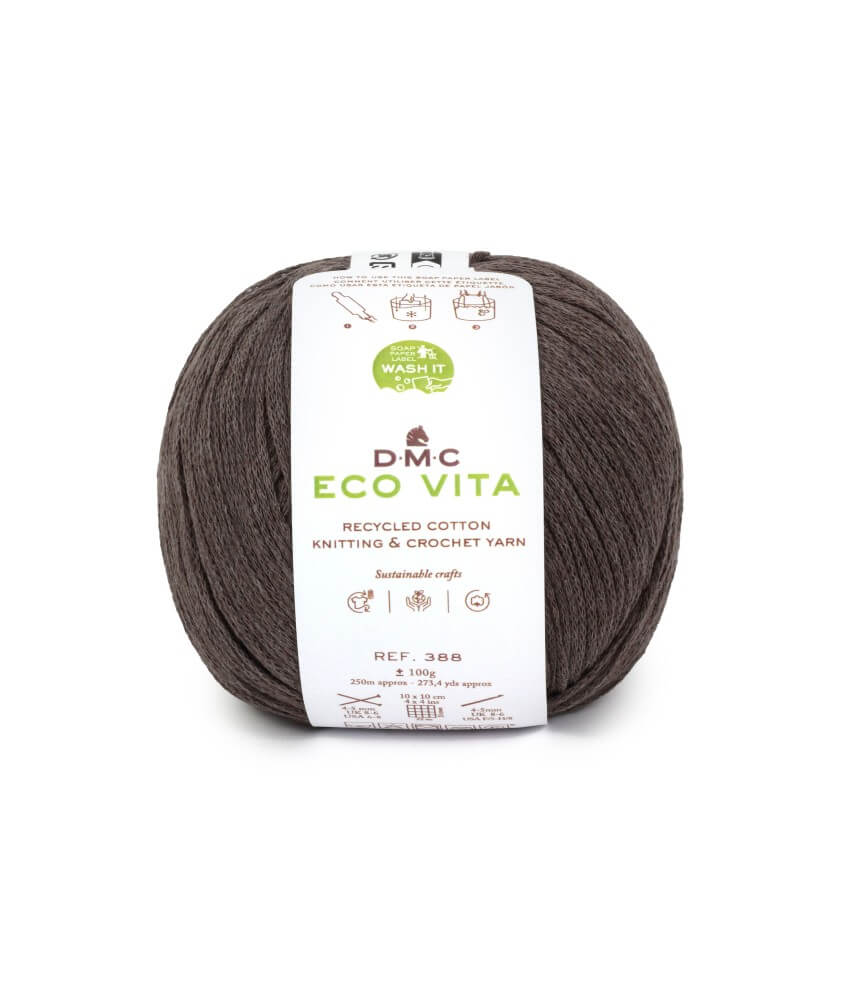 Fil de coton recyclé ECO VITA pour tricot et crochet - 100GR - DMC Fil de coton recyclé ECO VITA pour tricot et crochet - 100GR - DMC