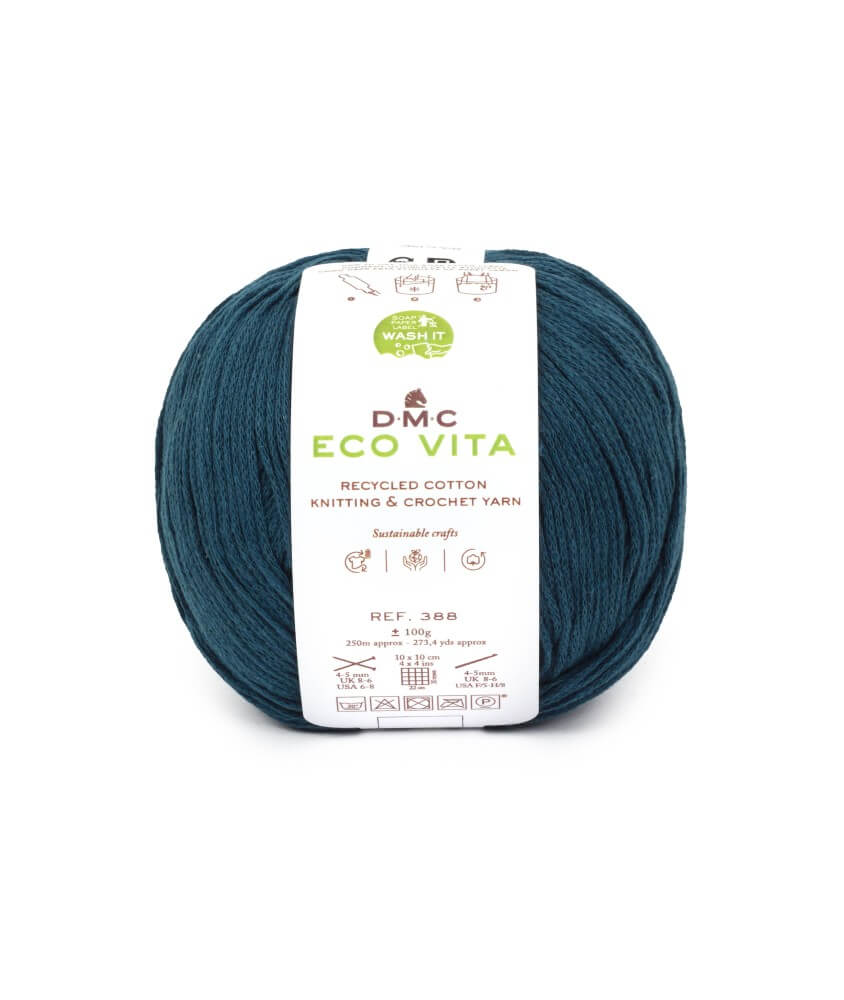 Fil de coton recyclé ECO VITA pour tricot et crochet - 100GR - DMC