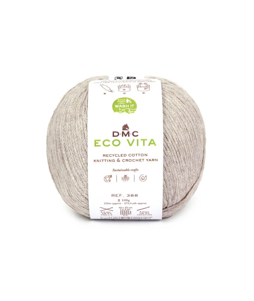 Fil de coton recyclé ECO VITA pour tricot et crochet - 100GR - DMC