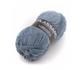 Fil chenille layette à tricoter CARESSIMA - Plassard