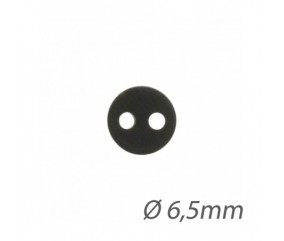 Boutons Noirs pour Yeux de Poupée diam. 6,5 mm en lot de 30 - 3bCom