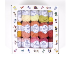 Lot de 30 pelotes Amigurumi HAPPY COTTON 20 gr - Dmc