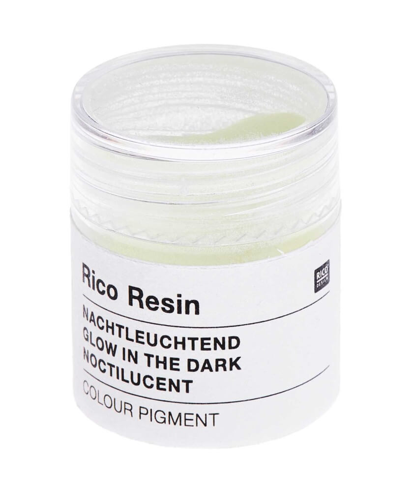 Pigment de couleur pour résine Noctilucent - Pot de 3gr - Rico Design