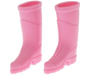 Bottes en caoutchouc miniatures 2,6x3,5cm rose pour Lutin ou poupée  - Rico Design