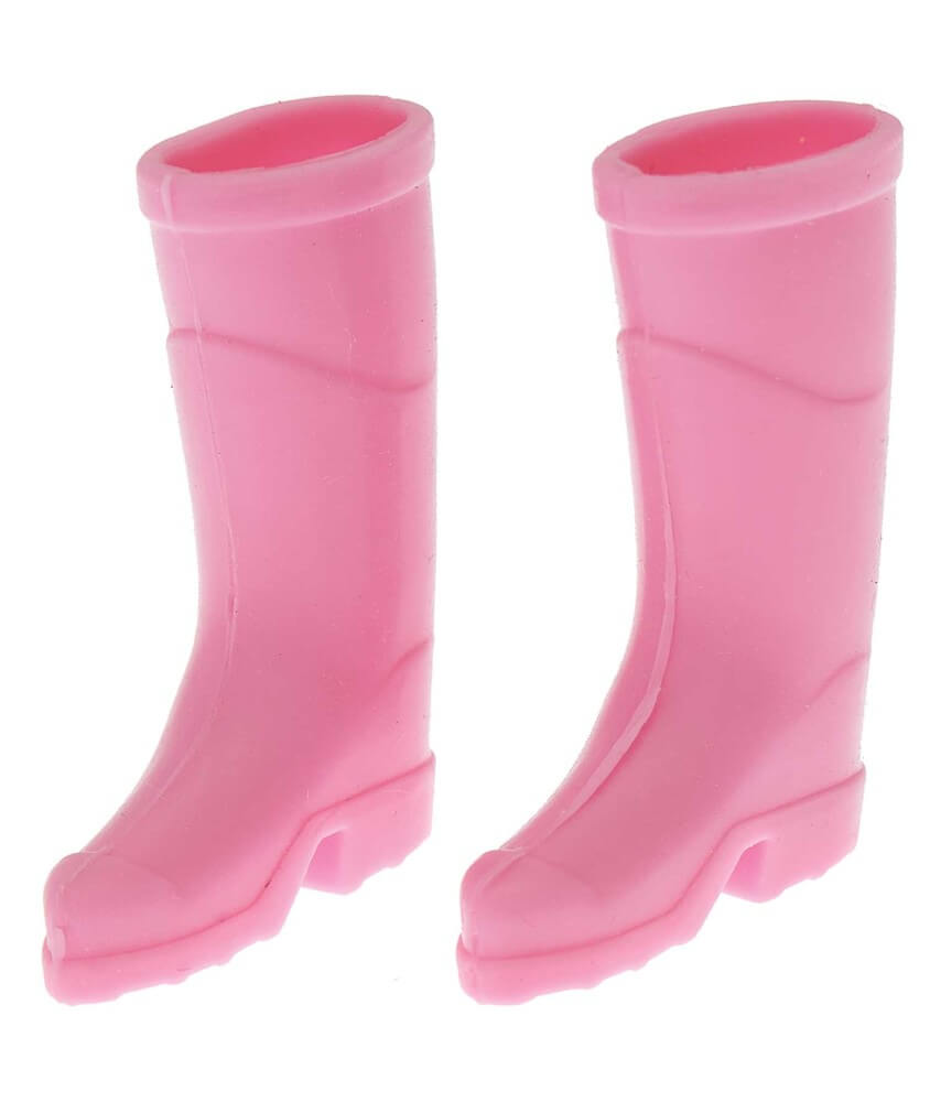 Bottes en caoutchouc miniatures 2,6x3,5cm rose pour Lutin ou poupée  - Rico Design