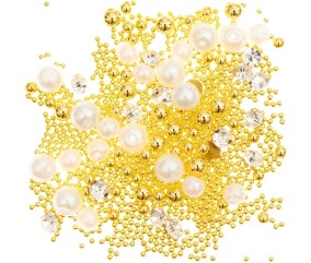 Mélange de Perles, Diamants et Globules pour Résine - Créez des Bijoux Éblouissants