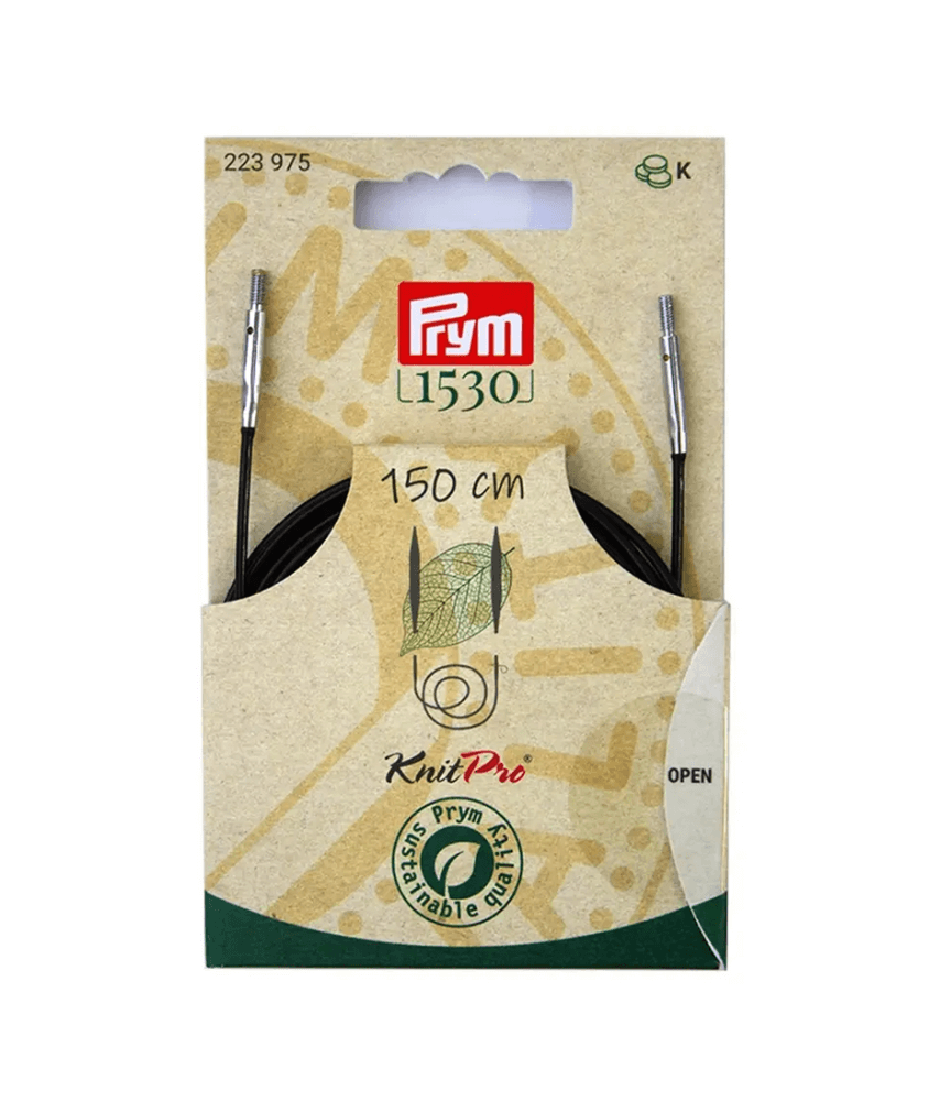 Cable Natural 40 à 150 cm aigu. circulaires/crochet interchangeables - Prym - Knitpro