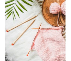 Aiguilles à tricoter en bois 40cm "Basix Birch" du N°5,5 au N°35 - Knitpro