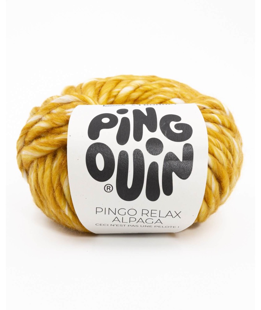 Pelote de laine et Alpaga à tricoter PINGO RELAX ALPAGA - 100GR - Pingouin - Jaune