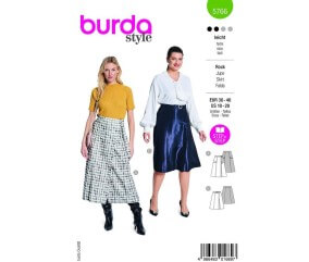 Patron Burda 5766 Jupes glamour