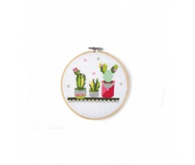 Kit cadre à broder Cactus - Graine Créative