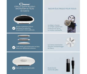 Rasoir Anti-Peluche de Voyage avec Accessoires - Gleener® : Compact, Pratique et Écologique