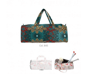 Sac à ouvrage motif "Géométrie" - 44x17x14 cm - Collection Les merveilles d'Alice