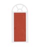 Porte Miniature en Bois avec Arche Rouge et Blanche - Rico Design