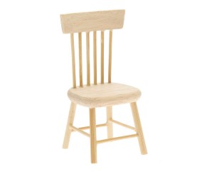 Chaise de lutin miniature pour maison de poupée, meubles de poupée RICO, nature