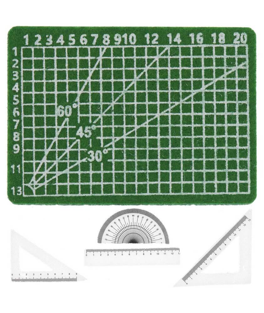 Tapis de coupe et règles miniatures, 5 pcs pour le monde des lutins - Rico Design Tapis de coupe et règles miniatures, 5 pcs pour le monde des lutins - Rico Design