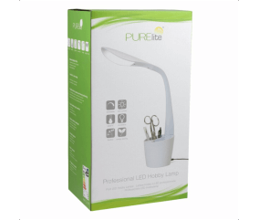 Lampe de Bureau LED avec Rangement - Purelite : Éclairage Optimal et Organisation Pratique pour Votre Espace de Travail