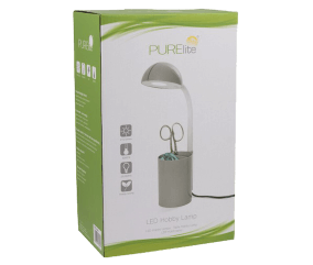 Lampe LED de Bureau avec Pot pour Accessoires - Purelite : Éclairage de Précision et Rangement Intégré pour Être Bien Organisé