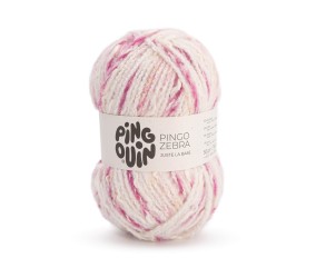 Pelote à tricoter PINGO ZEBRA – Pingouin - Cherry