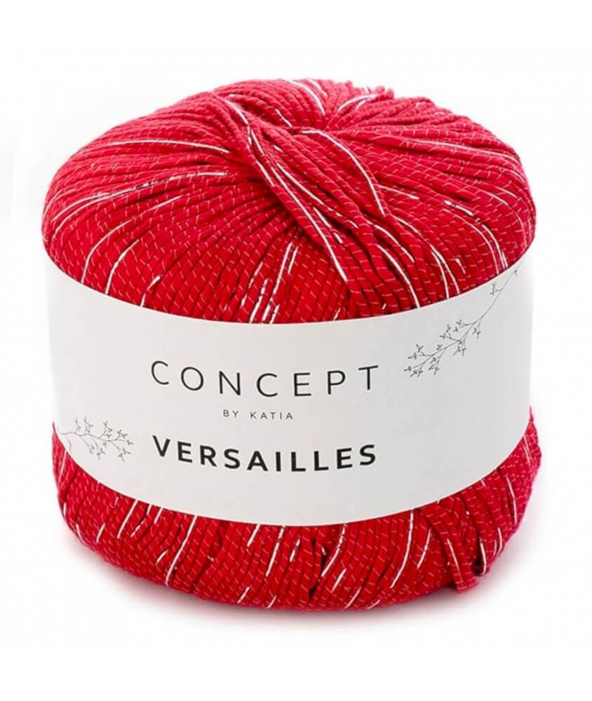 Fil à tricoter VERSAILLES - Katia rouge 87 Fil à tricoter VERSAILLES - Katia rouge 87