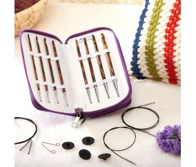 Set de 8 crochets tunisiens interchangeable Symfonie - Knitpro