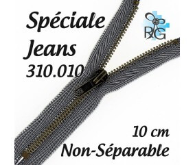 Fermeture à glissière : "Jeans" : Non séparable : N° 5