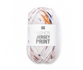 Pelote de coton à tricoter FASHION JERSEY PRINT - Rico Design