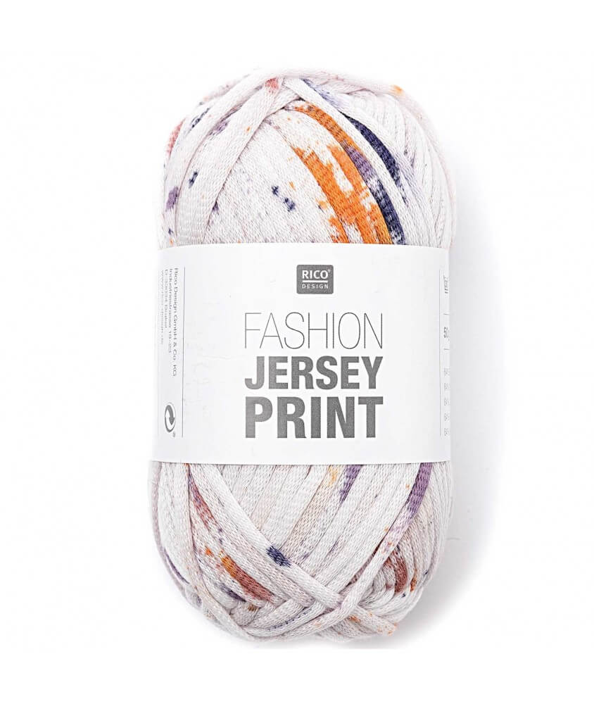 Pelote de coton à tricoter FASHION JERSEY PRINT - Rico Design