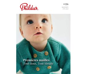 Catalogue 254 Layette Printemps/Été 2025 de Phildar : Tendresse et légèreté pour les tout-petits
