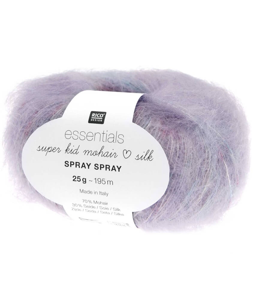 Essentials Super Kid Mohair Loves Silk Spray - 25gr - de Rico Design : Légèreté et élégance dans chaque maille