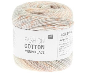 Pelote de Coton et de laine Fashion Cotton Merino Lace - Rico Design