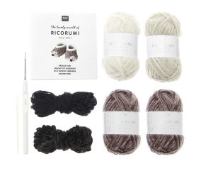 Kit Crochet Baby Booties - Hérisson de Rico Design : Des chaussons douillets et originaux pour bébé