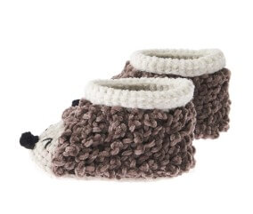 Kit Crochet Baby Booties - Hérisson de Rico Design : Des chaussons douillets et originaux pour bébé