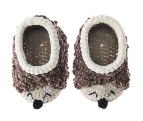 Kit Crochet Baby Booties - Hérisson de Rico Design : Des chaussons douillets et originaux pour bébé