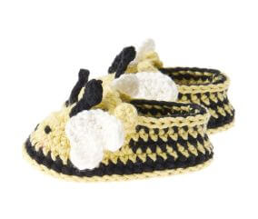 Kit Crochet Baby Booties - Abeille de Rico Design : Des chaussons adorables pour un bébé tout en douceur
