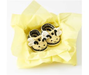 Kit Crochet Baby Booties - Abeille de Rico Design : Des chaussons adorables pour un bébé tout en douceur