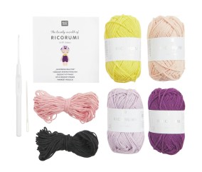 Kit Crochet Ricorumi Pensée – Blooming Beauties de Rico Design : Une fleur délicate à crocheter avec soin