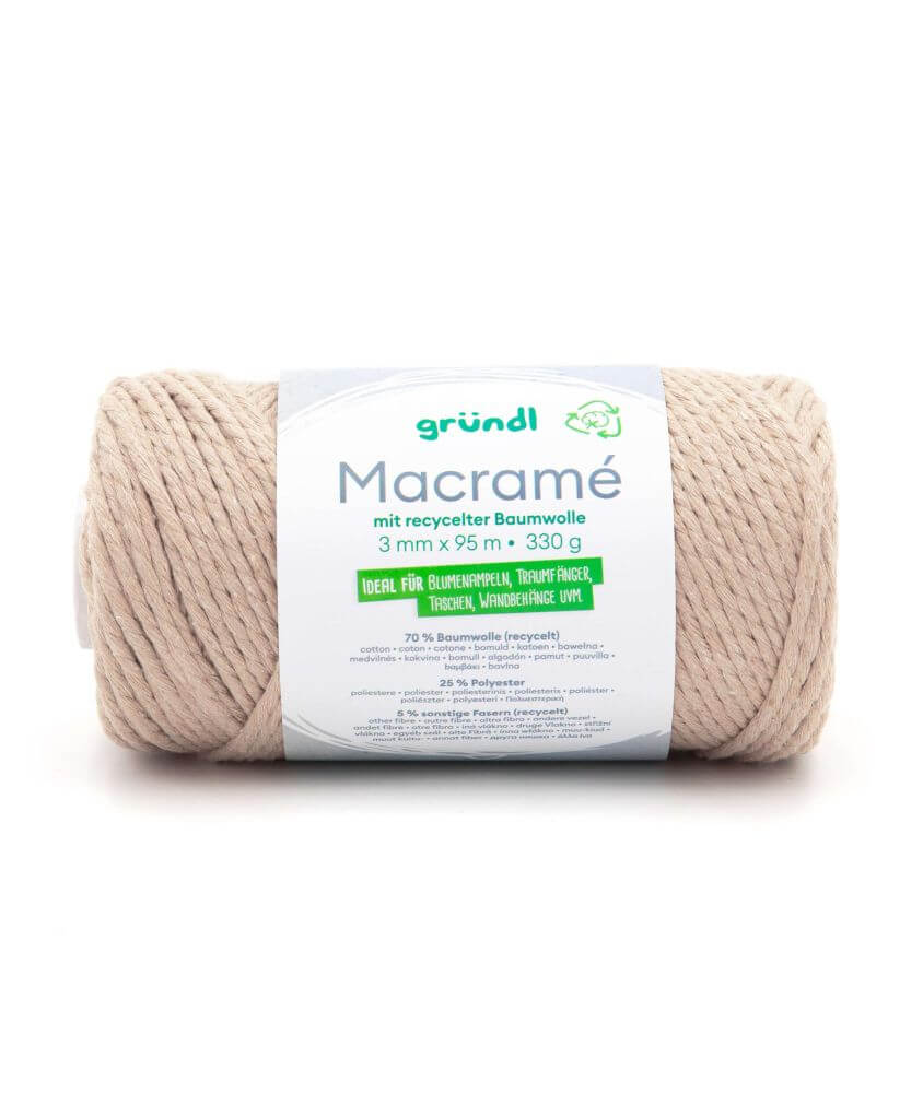 Bobine de corde MACRAME 330 GR - Gründl Bobine de corde MACRAME 330 GR - Gründl