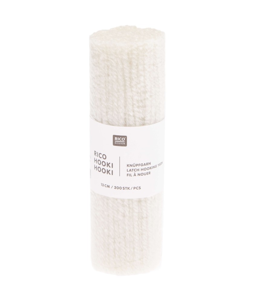 Fil à Nouer 13 cm – Rico Hooki Hooki - Rico Design - Of white
