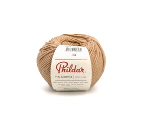 Pelote Phil Cabotine - Fil à tricoter d'été doux et légèrement blanchi - Phildar