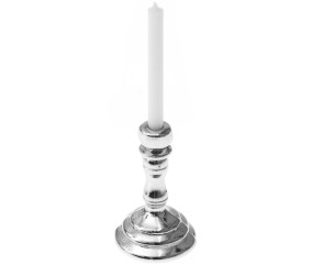 Bougeoir miniature argenté, 4 cm pour le monde des lutins - Rico Design