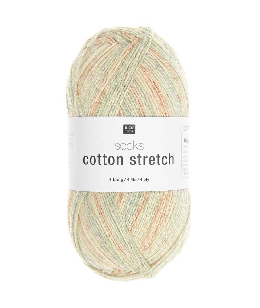 Laine à chaussettes Socks Cotton Stretch 4 fils 100 gr – Confort et élasticité - Rico Design Laine à chaussettes Socks Cotton Stretch 4 fils 100 gr – Confort et élasticité - Rico Design