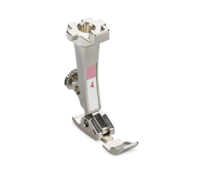 Pied pour fermeture à glissière N°4 pour machine électronique - Bernina