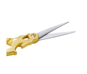 Coffret Ciseau de broderie "Lièvre" en or fin - 9 cm - Précision & Élégance