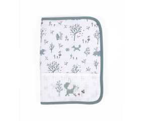 Protège carnet de santé à broder "Forêt Enchantée" - Élégance et Personnalisation pour Bébé - DMC