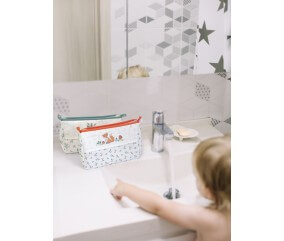 Trousse de Toilette à Broder "Forêt Enchantée" – Élégance et Personnalisation pour Bébé - DMC